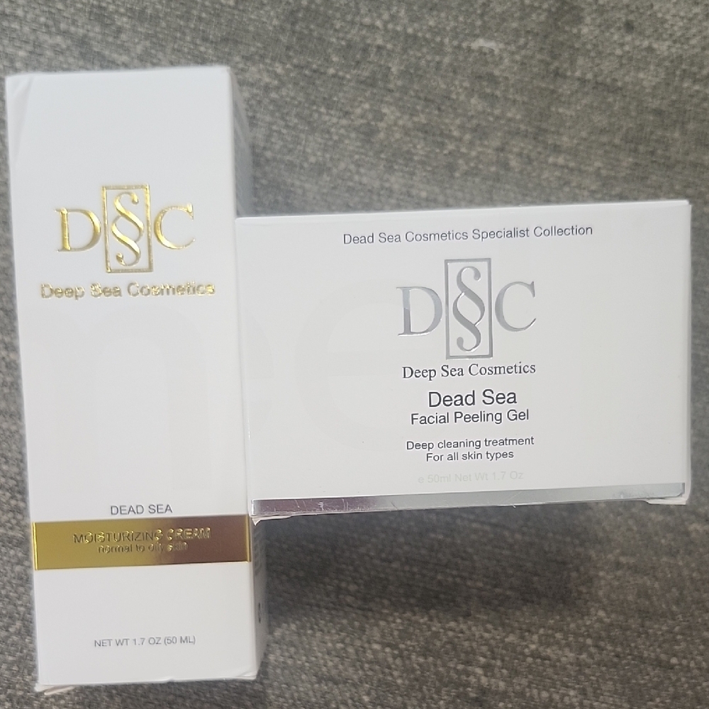 Facial Peeling Gel And Deep Sea Dead Sea Moisturizing Cream Bundle
